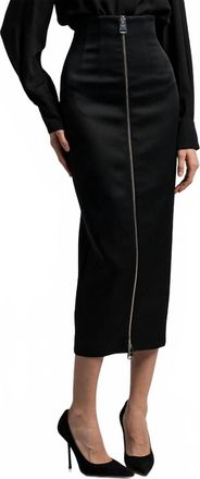 Khaite Ruddy Pencil Skirt In Black