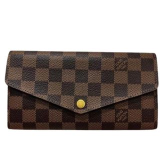 Louis Vuitton Pre-owned Wallets, female, Brown, Size: ONE SIZE Pre-owned Damier Long Wallet (bi-fold)