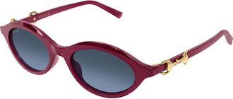 Gucci GG2215S 004 Womens Sunglasses Burgundy Size 51 - Free RX Lenses - Free RX Lenses