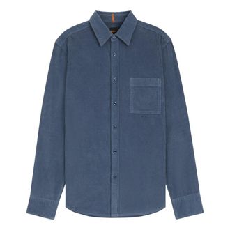 HUGO BOSS Orange-Hemd - Heren - Casual Overhemden - Blauw - L - Overhemden