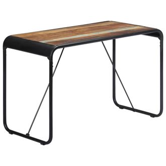 Berkfield Home Dining Table 118x60x76 cm Solid Reclaimed Wood | Size: 118 x 60 x 76 cm