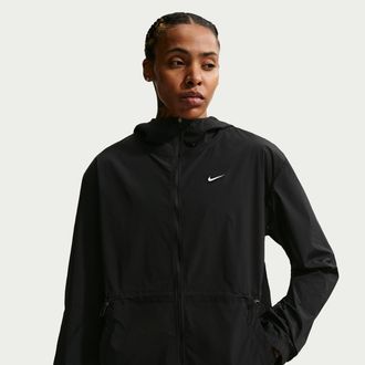 Nike Womens One UV Hooded Training Jacket in Black | IF1166-010