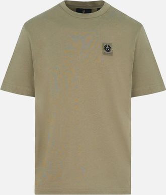 Belstaff Mens PATCH LOGO T SHIRT - Green - Size: 42