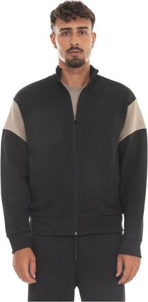 HUGO BOSS Union Skaz Zip Sweatshirt - Heren - Sweatshirts & Hoodies - Zwart - Maat: 2XL Katoen