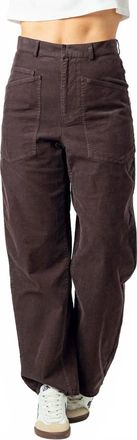 Sundays Colette High-Waisted Corduroy Pant In Chocolate
