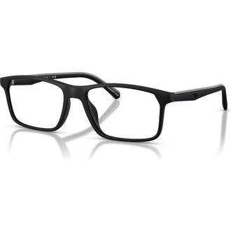 Emporio Armani 56mm Rectangle optical glasses in Black at Nordstrom