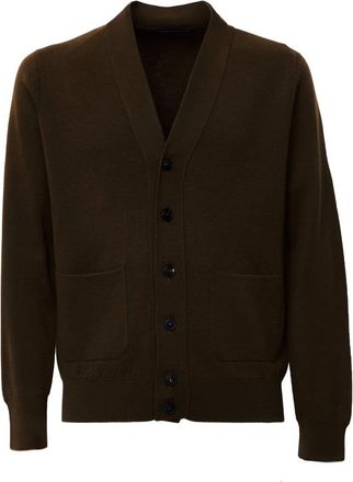 FILIPPO DE LAURENTIIS Milano Rib Vest - Heren - Truien - Bruin - Maat: 3XL Zijde