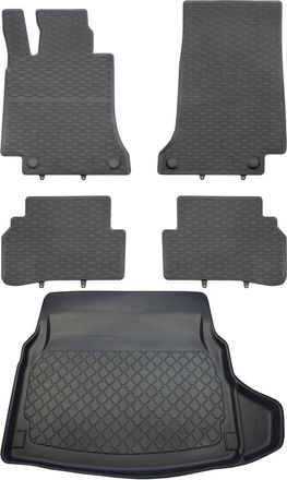 OEM Juego De Alfombrillas De Goma Para Coche Y Alfombrilla Para Maletero Para Mercedes Clase C W205 Sed&aacute;n Desde Marzo De 2014