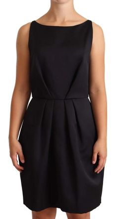 Cedric Charlier Sleeveless Pleated Aline Knee Length Womens Dress (Pre-Owned)
