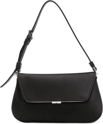 Amina Muaddi Ami Mini Schoudertas - Dames - Schoudertassen - Zwart - ONE Size - Leer - Tassen