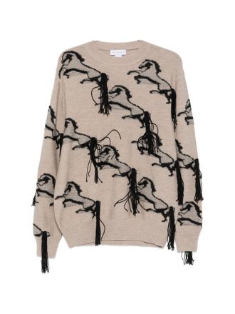 Stella McCartney bestickter Pullover aus Pferdewolle
