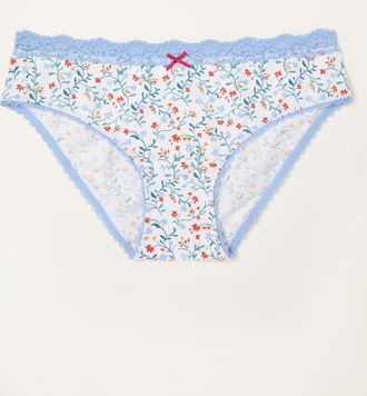 Fat Face FatFace Ivory Floral Classic Knickers