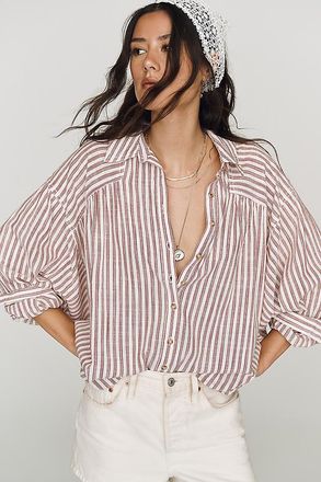 Pilcro Issy Batwing Buttondown Shirt