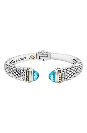 Lagos Rittenhouse Cuff in Swiss Blue Topaz at Nordstrom, Size Large