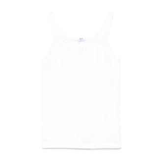 Wolford Tops, Dames, Wit, S, Wol, Witte Mouwloze Top met Scoop Neck