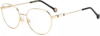 Carolina Herrera Womens 54 mm Rose Gold Eyeglasses