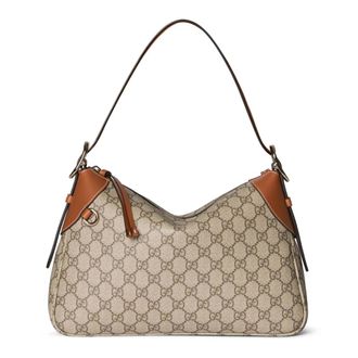 Gucci Tassen, Dames, Beige, ONE Size, Leer, Schoudertas