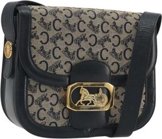 Celine Pre-owned Vintage Shoulder Bag - Dames - Vintage Schoudertas - Zwart - ONE Size - Leer - Vintage
