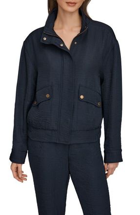 DKNY Ripple Zip Jacket in Nightfall at Nordstrom, Size X-Large