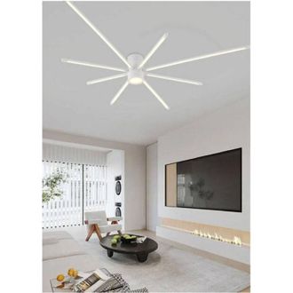Trade Shop TrAdE Shop Traesio - Lampadario Soffitto Led 43w Plafoniera Moderna Bianco Luce 6500k 3000k 4000k Pn-27b - -Bianco Naturale