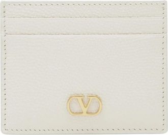 Valentino Garavani VLogo Signature Kaarthouder - Dames - Portefeuilles - Wit - ONE Size - Leer - Accessoires