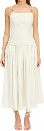 En Saison Corset Top Maxi Dress In Ivory