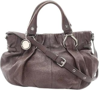 Celine Pre-owned Handbags, female, Brown, Size: ONE SIZE Pre-owned Pillow Small 2way Leather Shoulder Bag