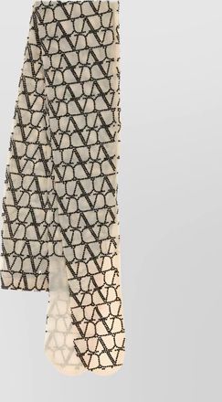 Valentino Garavani sheer fringed edges lingerie with lightweight pattern