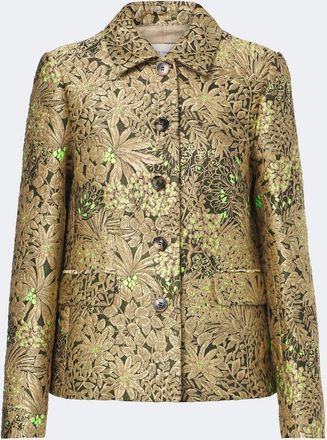 Dries Van Noten Giacca in jacquard floreale