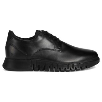 Ecco Ecco Gruuv Studio Leather Mens Fashion Trainers - Black Black - Size:UK 12-12.5