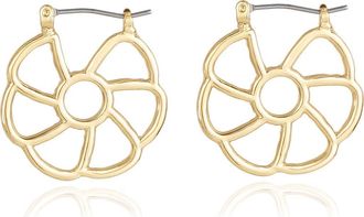 Ettika Flower Cutout Earrings in Gold at Nordstrom Rack