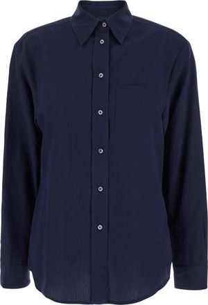 Pinko Gestreept Overhemd - Dames - Overhemden - Blauw - XS - Overhemden