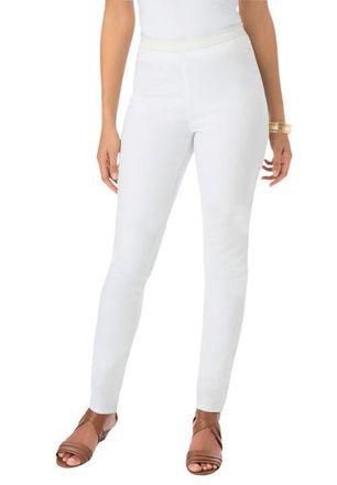Jessica London Stretch Denim Skinny Jegging in White at Nordstrom, Size 12