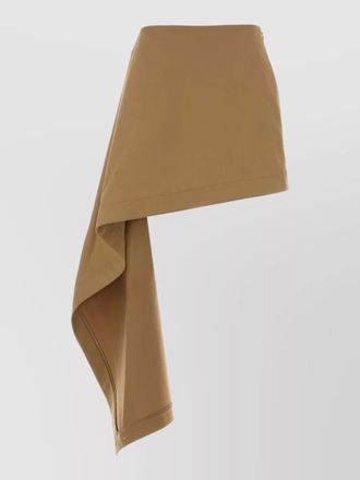 Loewe cotton blend mini skirt asymmetric buttons