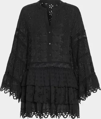 Ramy Brook Roxanne Eyelet Mini Sun Dress