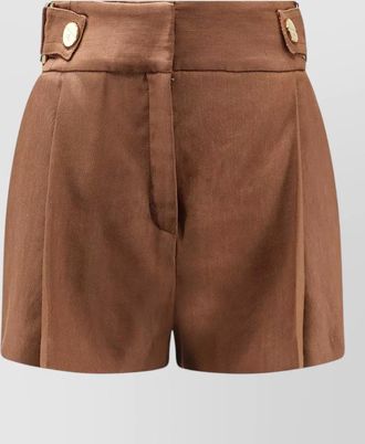 Elisabetta Franchi tailored bermuda trousers belt loops pleats