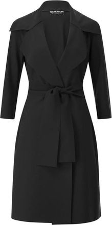 La Petite Robe Di Chiara Boni Lange Jas met Ceintuur - Dames - Jas met riem - Zwart - XS - Jassen