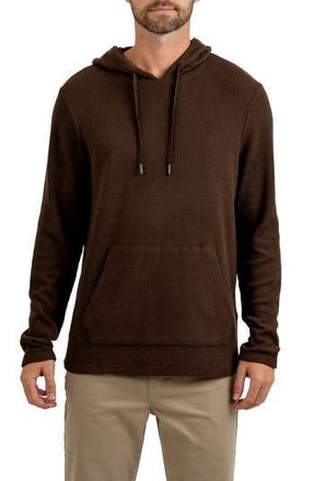 Rainforest Cabin Waffle Knit Hoodie in Dark Brown at Nordstrom Rack, Size Small