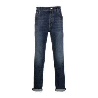 Brunello Cucinelli Slim-fit Jeans - male - Brunello Cucinelli - Slim Fit Jeans - Blue - 2XL - Jeans