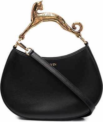 Lanvin Black Hobo Cat bag