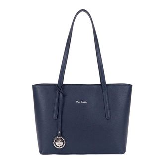 Pierre Cardin Schoudertas - Dames - Tassen - Blauw - Maat: ONE Size Leer