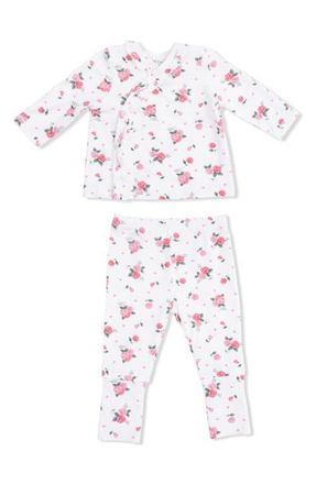 Angel Dear Pink Rosettes Shirt & Pants Set in Pink Cream at Nordstrom, Size Newborn