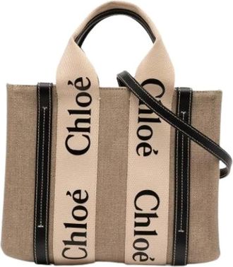 Chlo&eacute; Pre-owned Tote Bags, female, Beige, Size: ONE SIZE Pre-owned Fabric totes