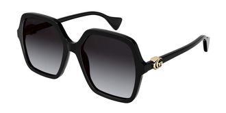 Gucci GG1072SA Asian Fit 001 Womens Sunglasses Black Size 56