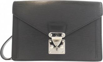 Louis Vuitton Black Leather Pochette (Pre-Owned)