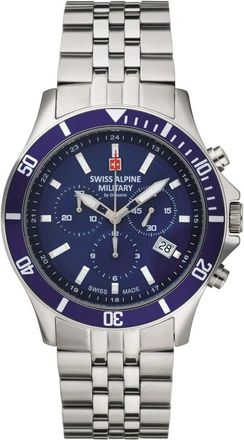 Swiss Alpine Military 7022.9135 Quartz Horloge - Heren - Accessoires - Grijs - Maat: ONE Size