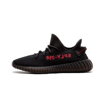 Yeezy by Kanye West Zwart Rood Boost Sneakers Klassieke Stijl - Heren - Sneakers - Zwart - 39 1/3 EU - Schoenen