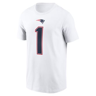 Nike A.J. Brown New England Patriots Nike Mens NFL T-Shirt in White | N19910A8KF-34T