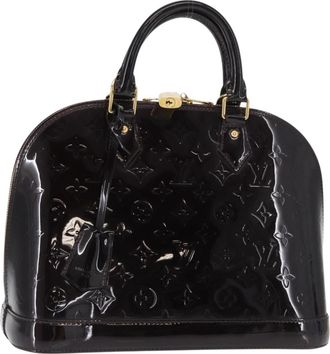 Louis Vuitton Alma Handbag Patent Leather Purple Patent_Leather Handbag (Pre-Owned)