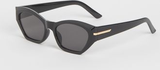 H&M Cat-Eye-Sonnenbrille - Schwarz